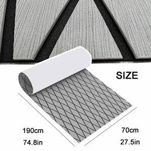 Gray Diamond EVA Foam Boat Decking Marine Flooring for Swim Deck Gunnel Cockpit - Picture 1 of 21