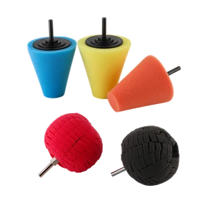 5 Pack Car Wheel Hub Drill Polish Buffing Sponge Pads Kit Polishing Ball Tool* - Picture 1 of 13