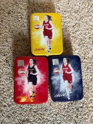CAITLIN CLARK 2004 Collectible Rookie Tin Set of 3 WNBA Fever (Empty) 🔥 - Image 1 of 3