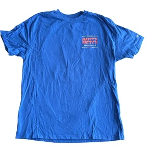Camiseta Mattys Pattys Burger Club RVCA Azul Gráfico M Nueva Sin Etiquetas - Imagen 1 de 4