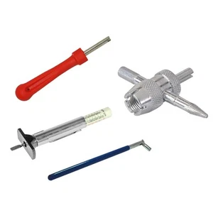 4Pcs Tyre Valve Repair Remover Puller Tools & Gauges Removal Tool kit - Picture 1 of 9