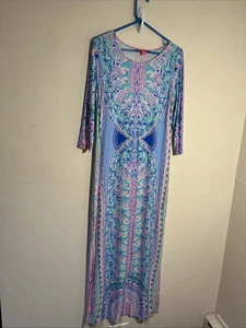 lilly pulitzer M Morgann Seaside Shindig Beach Maxi Dress - Picture 1 of 10