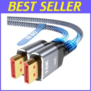 80Gbps Displayport Cable 2.1 15FT, AMD 7900XT - Picture 1 of 9