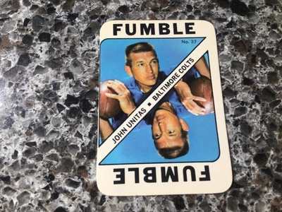 Johnny Unitas 1971 Topps game #37  - VG crease  *JU2 - Image 1 of 4