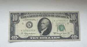 1969 A 10 Dollar Bill Federal Money Dollar - Picture 1 of 3