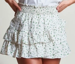 WOW! New Tags The Shirt Rochelle Behrens floral mini skirt S. L $150 - Picture 1 of 2
