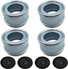 KLMHT Replaces Trailer Axle Dust Cap Cup Grease Cover &amp; Rubber Plugs for Dext...