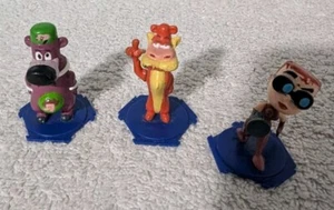 Lot of 3 Cartoon Network Mini Figures Toys Diorama Set Boskov Weasel Dr Ghastly - Picture 1 of 3
