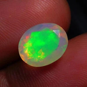 AAA Quality Ethiopian Opal Gemstone Cut Cabochon, Calibrated Size 10x8x7mm 2Cts - Picture 1 of 3