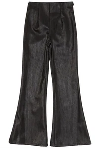 Chelsea & Violet Girls Coated black Flare Pants size xLarge 16 western cowgirl - Picture 1 of 12