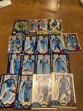 Match Attax/Panini Manchester City Cards, Ederson, De Bruyne, Aguero, Kompany.