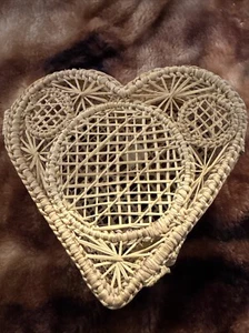 Wicker Heart Shaped Potpourri Holder See Pictures - Picture 1 of 8