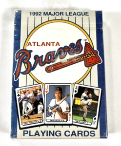 Vintage 1992 Atlanta Braves MLB US Playing Cards No.303 New Factory Sealed - Picture 1 of 9