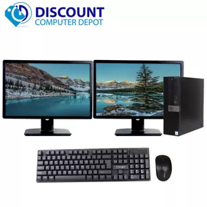 Dell OptiPlex SFF Desktop Computer Core i5 16GB RAM 256GB SSD Dual 22 Windows 10 - Picture 1 of 8