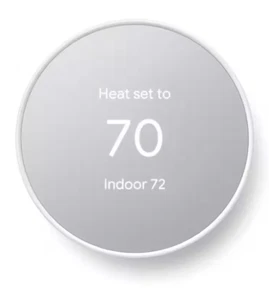 Google Nest Thermostat - Smart Programmable Wi-Fi Thermostat - Snow - Picture 1 of 20