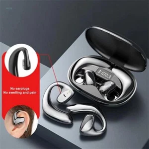 True Wireless Bluetooth 5.2 Earphones Earbuds Ear-hook HiFi Sport Gym Headphones - Picture 1 of 23