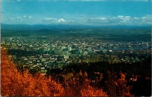 Aerial View Portland Oregon Postcard Northern Pacific Railway - Picture 1 of 2