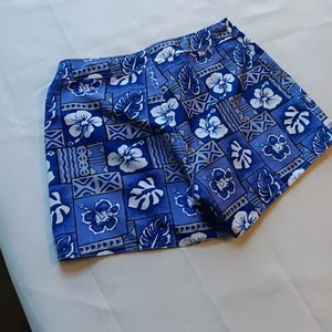 Surfwaves Womens Flowered Size 11 Board Shorts No zipper Drawstring D25 - Picture 1 of 9
