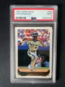 1993 Topps Gold #362 Luis Gonzalez Houston Astros PSA 9 POP 2 NONE HIGHER! RARE - Picture 1 of 2
