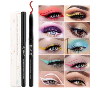 ⭐Colorful Liquid Eyeliner Pencil Eye Liner Gel Pen Long Lasting Waterpoof Makeu} - Picture 1 of 22