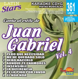 Karaoke Latin Stars 361 Juan Gabriel Vol.4 - Imagen 1 de 1