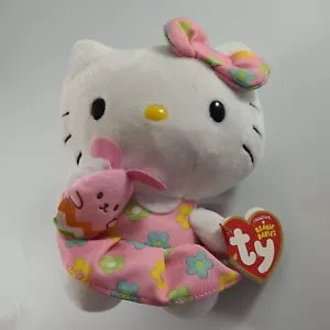 Ty Beanie Bebé/Bebés HELLO KITTY PASCUA CON CONEJITO - 2015 - Estilo #41156 - Imagen 1 de 9