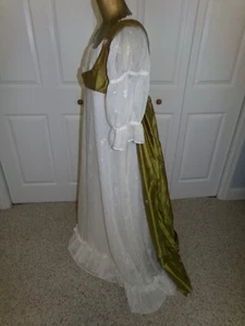Pride and Prejudice 19th century Jane Austen Gown, Hat and Slippers - Bild 1 von 17