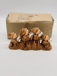 Dept 56 Snow Village Monks-A-Caroling Christmas Accessory #5040-7 Retired - Picture 1 of 9