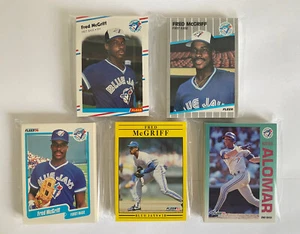 Toronto Blue Jays 1988, 1989, 1990, 1991, 1992 Fleer Team Set Lot (5 sets) - Picture 1 of 6