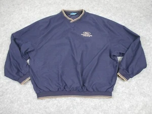 Vintage Golf Jacket Mens 2XL Navy Blue Ford Christie Motors Langdon ND Lined 90s - Picture 1 of 19