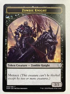 Magic The Gathering Zombie Ritter Token Dominaria 005/016 - Bild 1 von 2