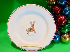 Rainbow Mountain PRANCER Santa Rentier Weihnachten Dessert Salatteller Urlaub  - Bild 1 von 6