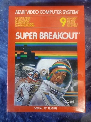 Super Breakout Atari 2600 Factory Sealed 1981 - Image 1 of 2
