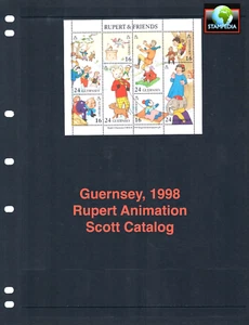 at $4.75 Scott Value - 1993 GUERNSEY GB Rupert s/s Cartoon CV MNH NH UMM - Picture 1 of 4