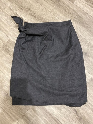 MINIGONNA VINTAGE OLIVER BY VALENTINO LANA CASHMERE CON CERNIERA TAGLIA 42