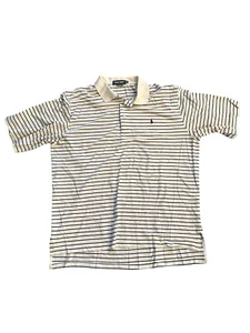 Polo Ralph Lauren Golf SIze XL White and Black Striped Polo - Picture 1 of 5
