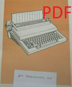 Instructions typewriter OLIVETTI ET personal 55 on Email/CD - Picture 1 of 2