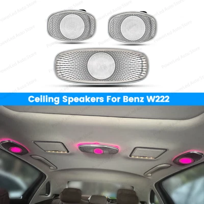 Altavoz de techo 7 colores 3 piezas luz ambiental para Mercedes Benz Clase S W222 2014-2017 Foto 1 de 4