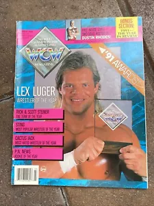 WCW Wrestling Magazin März 1992 Dustin Rhodes 2 SEITIGES POSTER + STING Steiner + - Bild 1 von 20