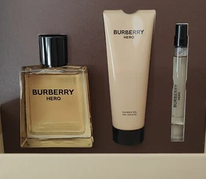 Burberry Hero Eau de Toilette EDT 3 Piece Gift Box Set for Men - Picture 1 of 3