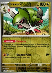 Juego de cartas coleccionables Pokémon Fraxure Common Reverse Holo 045/064 - Imagen 1 de 2