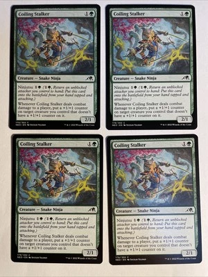 4x Mtg Kamigawa Neon Dynasty Coiling Stalker NM/M Magic The Gathering - Bild 1 von 2