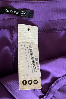 PANTALONES BOOHOO MUJER NUEVOS CON ETIQUETAS Cintura 37, Entrepierna 30 1/2 Foto 1 de 4