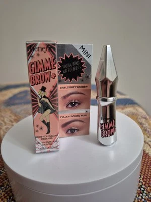 Benefit Gimme Brow Deep Cool Black-Brown (#5) Volumizing Gel Travel Size NIB $16 - Image 1 of 4