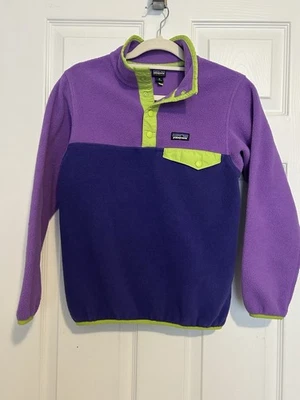 Suéter Patagonia Niñas M 10 Púrpura Synchilla Pullover Polar A Presión T Juvenil Niño Foto 1 de 4