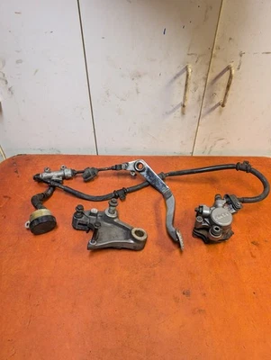 1996 95-99 Honda VT1100C2 Shadow ACE Rear Brake Master Cylinder Caliper Line Pad - Image 1 of 4