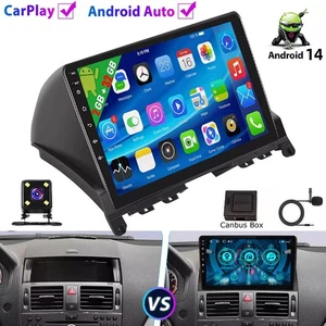 Carplay Android14 Autoradio Für Mercedes Benz C-Klasse W204 S204 GPS RDS WIFI - Bild 1 von 18
