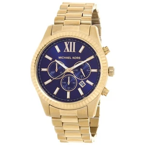 Michael Kors Lexington Chronograph Quartz Blue Dial Men's Watch MK9153 - Picture 1 of 3