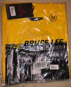 sealed Bruce Lee SHIRT Enter the Dragon Movie Mirror Shoe Palace Collab yellow - Picture 1 of 1