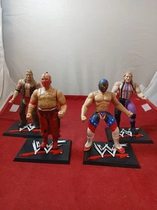 WWF BCA LOT Patriot, Sultan, Justin Hawk Bradshaw, Jarrett Figure Jakks Slammers - Picture 1 of 9